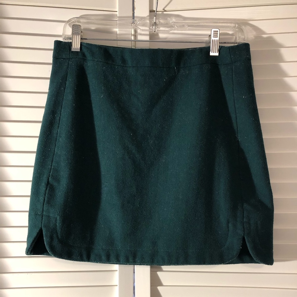 J Crew Green Skirt